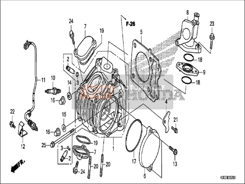 31926KPH901, Plug, Spark (U20EPR9) (Denso), Honda, 0